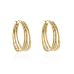 Load image into Gallery viewer, Kala Gold Hoop Earrings
