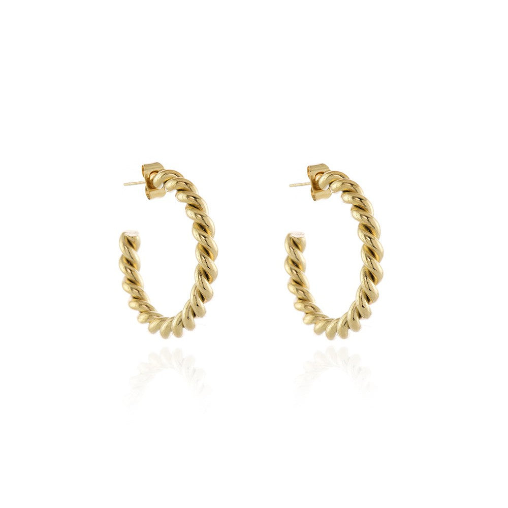 Melia Gold Hoop Earrings