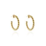 Load image into Gallery viewer, Melia Gold Hoop Earrings
