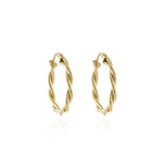 Load image into Gallery viewer, Olena Gold Hoop Earrings
