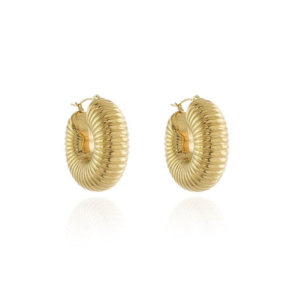 Fifer Gold Hoop Earrings