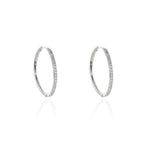 Load image into Gallery viewer, Vice Silver Hoop Earrings
