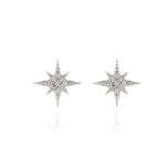 Load image into Gallery viewer, North Star Silver Earrings
