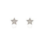 Load image into Gallery viewer, Luna Star Silver Earrings
