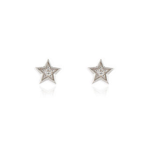 Luna Star Silver Earrings