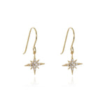 Load image into Gallery viewer, North Star Gold French Wire Earrings
