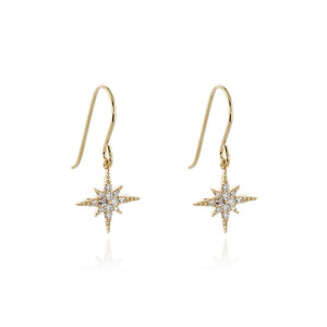 North Star Gold French Wire Earrings