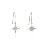 Load image into Gallery viewer, North Star Silver French Wire Earrings
