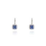 Load image into Gallery viewer, Tanis Silver Tanzanite Earrings
