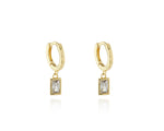 Load image into Gallery viewer, Rosala Gold Huggie Earrings
