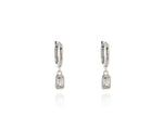 Load image into Gallery viewer, Rosala Silver Huggie Earrings
