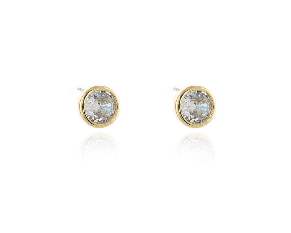 Hatsu 8mm Gold Earrings