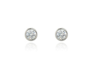 Hatsu 8mm Silver Earrings