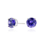 Load image into Gallery viewer, Lana 8mm Sterling Silver Violet Earrings
