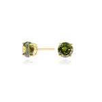 Load image into Gallery viewer, Lana 6mm Sterling Silver Olivine Earrings
