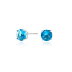 Load image into Gallery viewer, Lana 6mm Sterling Silver Sapphire Earrings
