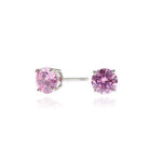 Load image into Gallery viewer, Lana 6mm Sterling Silver Pink Earrings
