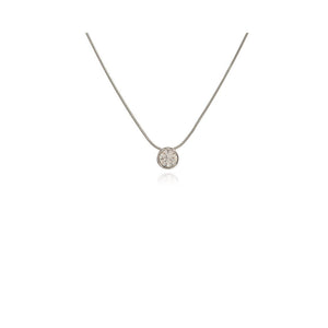 Solitaire Silver Pendant