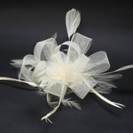 Load image into Gallery viewer, Ruby Rocks Grace Fascinator - Cream
