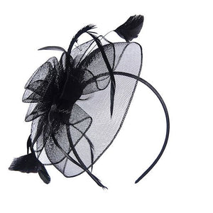 Ruby Rocks Marianne Fascinator - Black