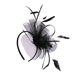 Ruby Rocks Serena Fascinator - Black