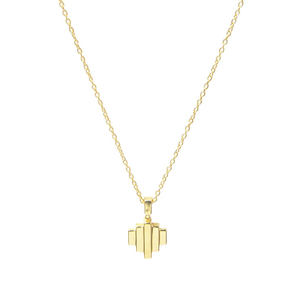 Jewel Tree London Baori One Pendant Necklace Gold