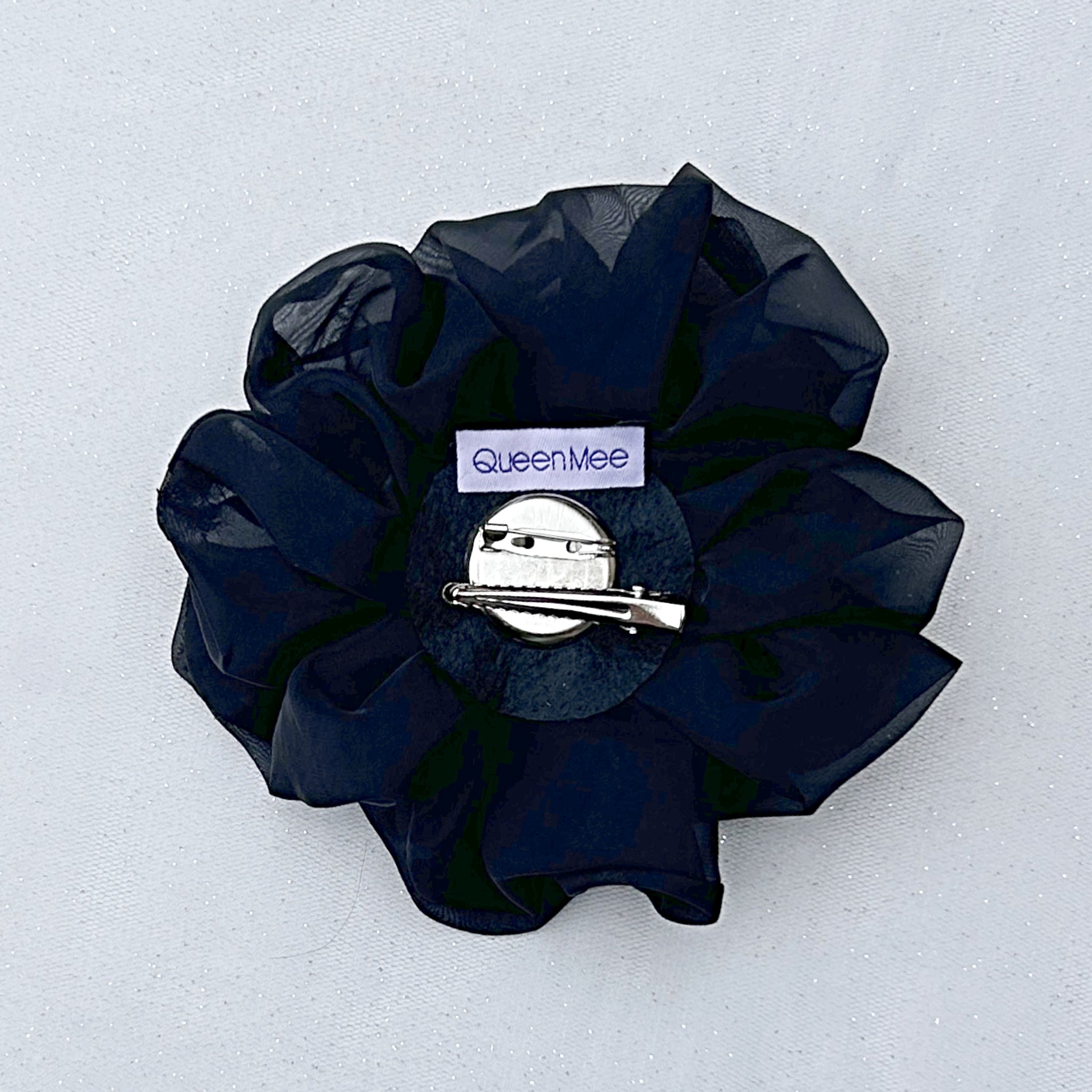 QueenMee Black Corsage Rose Hair Clip Flower Hair Clip Flower Pin