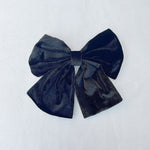 Load image into Gallery viewer, QueenMee Black Hair Bow Velvet Bow Hair Clip
