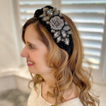 Load image into Gallery viewer, QueenMee Black Races Headpiece Floral Headpiece
