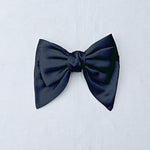 Load image into Gallery viewer, QueenMee Black Satin Hair Bow Black Hair Clip
