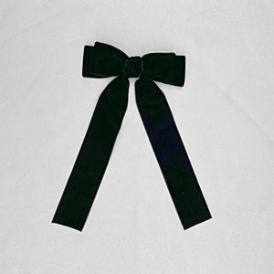 QueenMee Black Velvet Hair Bow Hair Clip Alligator Clip