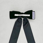 Load image into Gallery viewer, QueenMee Black Velvet Hair Bow Hair Clip Alligator Clip
