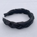 Load image into Gallery viewer, QueenMee Braided Headband Black
