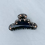 Load image into Gallery viewer, QueenMee Crystal Hair Claw Clip in Black
