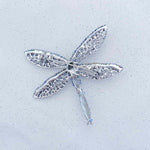 Load image into Gallery viewer, QueenMee Dragonfly Brooch Blue
