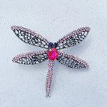 Load image into Gallery viewer, QueenMee Dragonfly Brooch Pink
