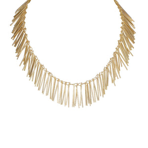 loveRocks Shards Cascade Necklace Gold Tone