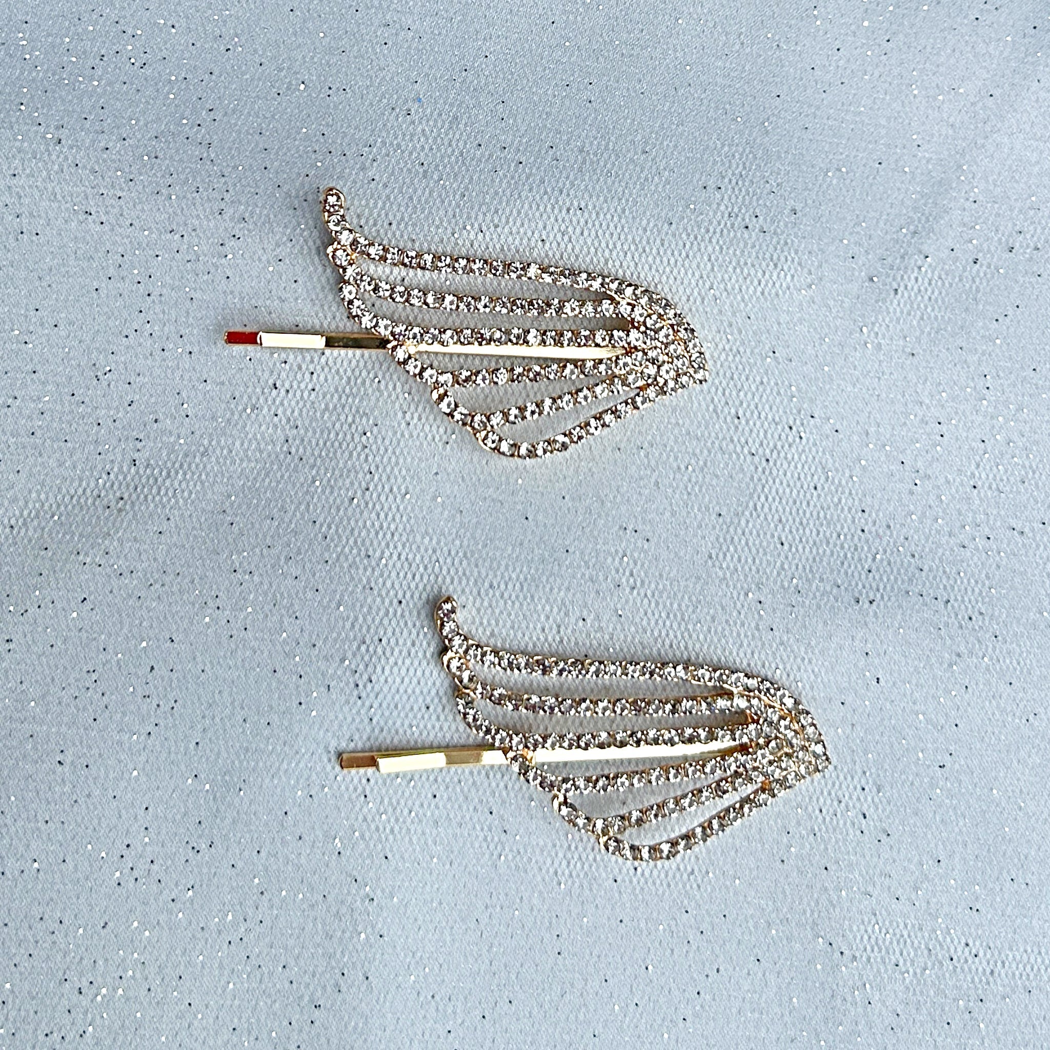 QueenMee Gold Hair Slides Set Art Deco - As Seen in Hello!