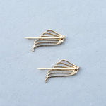 Load image into Gallery viewer, QueenMee Gold Hair Slides Set Art Deco - As Seen in Hello!
