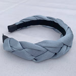 Load image into Gallery viewer, QueenMee Light Blue Headband Braided
