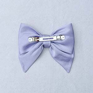 QueenMee Lilac Satin Hair Bow Lilac Hair Clip