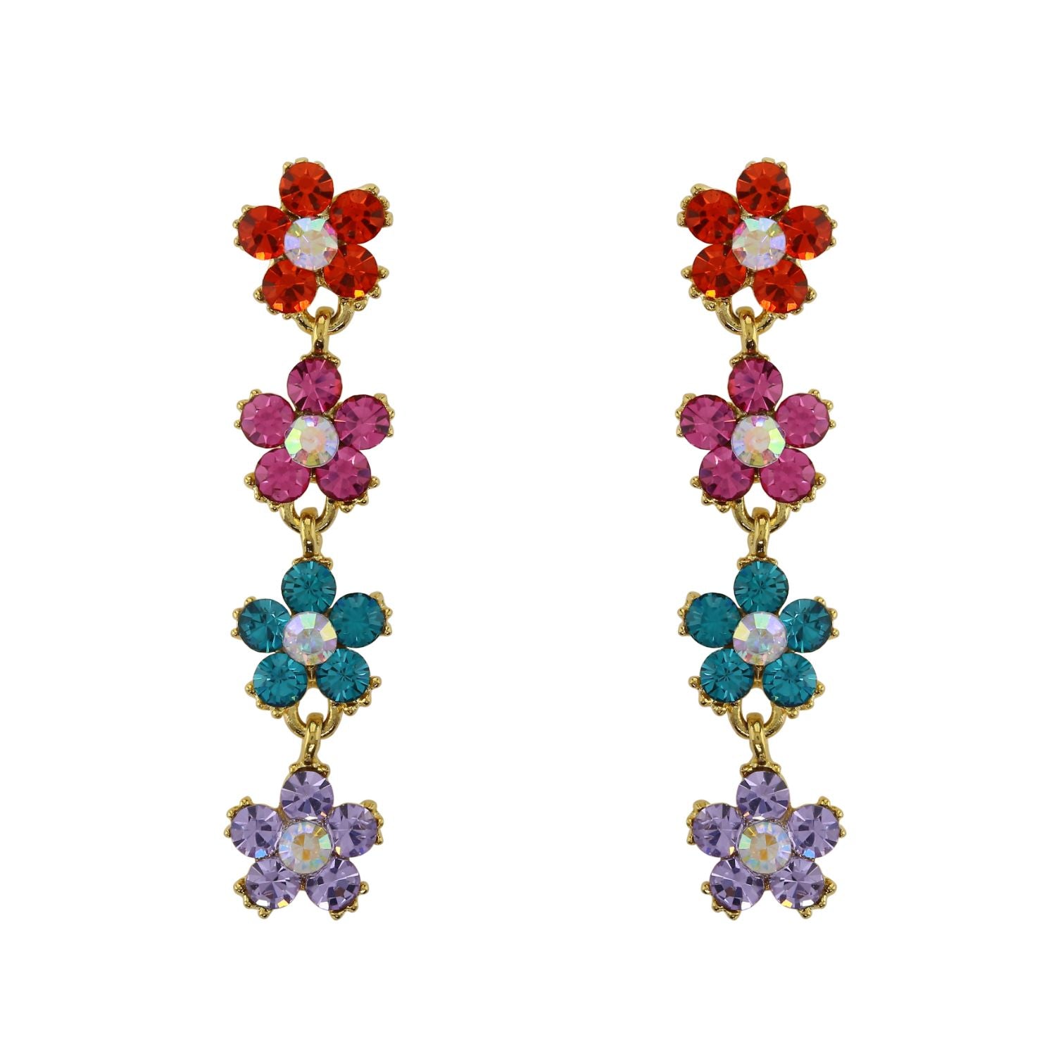 loveRocks Jewel Daisy Pretty Earrings