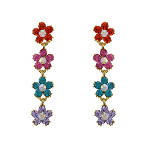 loveRocks Jewel Daisy Pretty Earrings