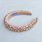 Load image into Gallery viewer, QueenMee Pink Jewelled Headpiece Crystal Headband
