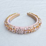 Load image into Gallery viewer, QueenMee Pink Jewelled Headpiece Crystal Headband
