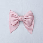 Load image into Gallery viewer, QueenMee Pink Satin Hair Bow Pink Hair Clip
