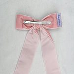 Load image into Gallery viewer, QueenMee Pink Velvet Hair Bow Dusky Pink Hair Clip Alligator Clip
