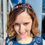 Load image into Gallery viewer, QueenMee Rainbow Headband in Crystal
