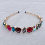 Load image into Gallery viewer, QueenMee Rainbow Headband in Crystal
