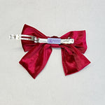 Load image into Gallery viewer, QueenMee Red Hair Bow Velvet Hair Bow Hair Clip
